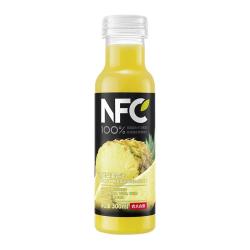 农夫山泉 果汁17.5°NFC冷藏饮料100%鲜榨果汁低温多口味选择 凤梨汁-300ml*12瓶