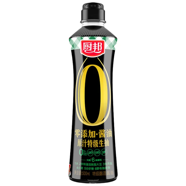 厨邦 零添加酱油 原汁特级生抽 500ml