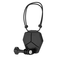 SUREWO 运动相机Action4/3骑行支架GoPro快拆磁吸挂脖hero配件12/11/0/9户外直播胸前固定支架拍摄钓鱼