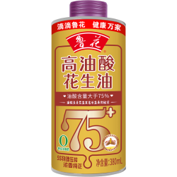 鲁花 食用油 高油酸花生油380ml （铁罐）油酸含量大于75%