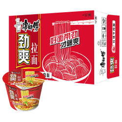 康师傅 劲爽拉面 红烧牛肉面 12桶