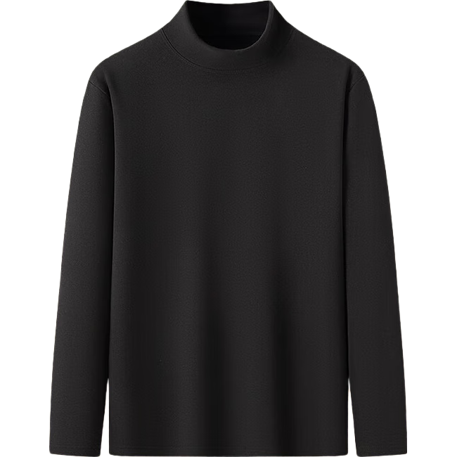 黑色半高领