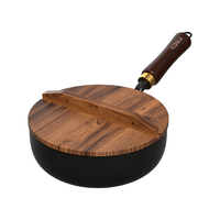 康佳（KONKA）炒锅有钛无涂层不粘锅厨房炒菜锅家用钛锅少油烟锅具磁炉燃气通用 紫色渐变钛瓷锅 32cm