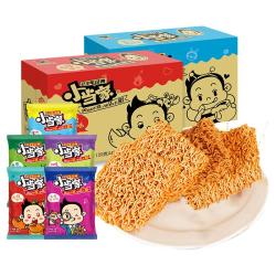 统一 小当家干脆面48包箱装 香葱香辣味 怀旧 休闲零食 点心面 蜜汁猪排48包