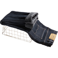 HLA海澜之家牛仔裤男24三国演义五袋保暖裤子男春秋 175/84A(L)135~148斤