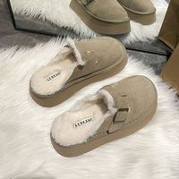 映棠 厚底毛毛勃肯女鞋2025新款