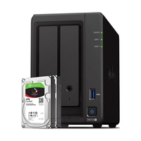 群晖(Synology)DS723+搭配2块希捷(Seagate)8TB酷狼IronWolf ST8000VN004硬盘套装 数据备份一体机