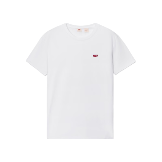 Levi's 2023夏季男士休闲潮流短袖刺绣LOGO质感t恤时尚易穿搭 白色