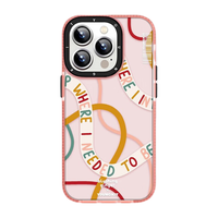 YOUNGKIT/猿气 防摔减震 iPhone 14 Promax手机壳 宣言-粉色 TPU