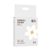FUKUMARU 福丸 栀子花混合豆腐猫砂豆腐砂除臭无尘猫沙膨润土防臭猫砂盆 2KG