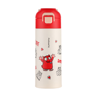 富光 智趣儿童保温杯男女大容量水杯316真空小直饮杯便携随手杯子 IP款（小蒂蓝）400ml