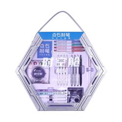 点石文具 350E 时空舱文具礼盒 21支笔 替芯 墨囊 定制挂件