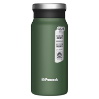 Peacock 孔雀 日本保温杯男士咖啡杯316不锈钢保温杯便携保冷水杯子400ml