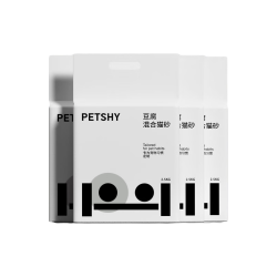petshy 京东petshy 豆腐混合猫砂2.0 全新原味猫砂除臭控尘可冲厕所2.5kg/包 4包