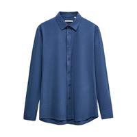 九牧王【羊毛衬衫】2025秋冬加厚保暖高端商务正装长袖中年东方简奢 卡其标准版-可机洗 1E50113 38 （165/84A）