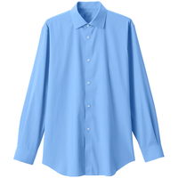 無印良品 MUJI 男式免熨烫半宽角领长袖衬衫