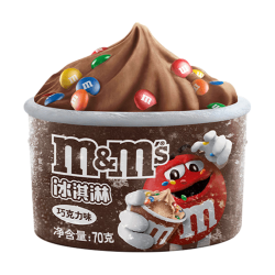 m&m's 冰淇淋 巧克力口味70g*3杯 M豆