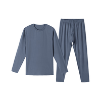 芬腾保暖内衣女秋季花边圆领内搭修身保暖打底内衣秋衣秋裤套装 女款E-豆沙 XXL