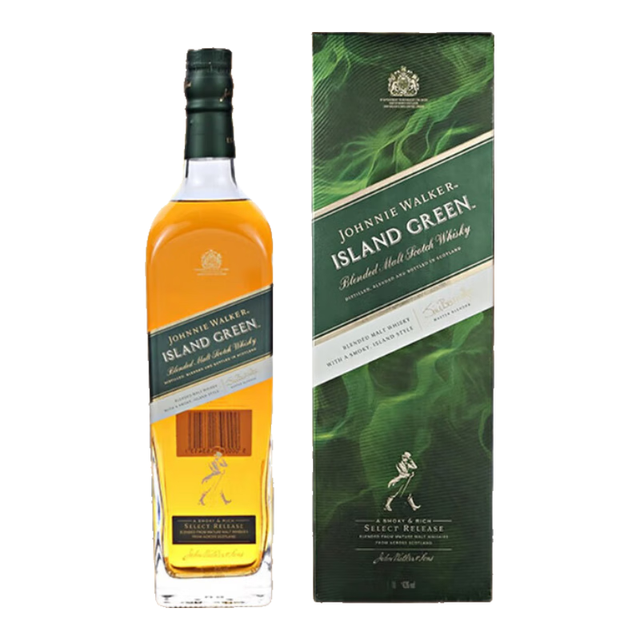尊尼获加 岛绿ISLAND GREEN 苏格兰调和型威士忌 1000ml