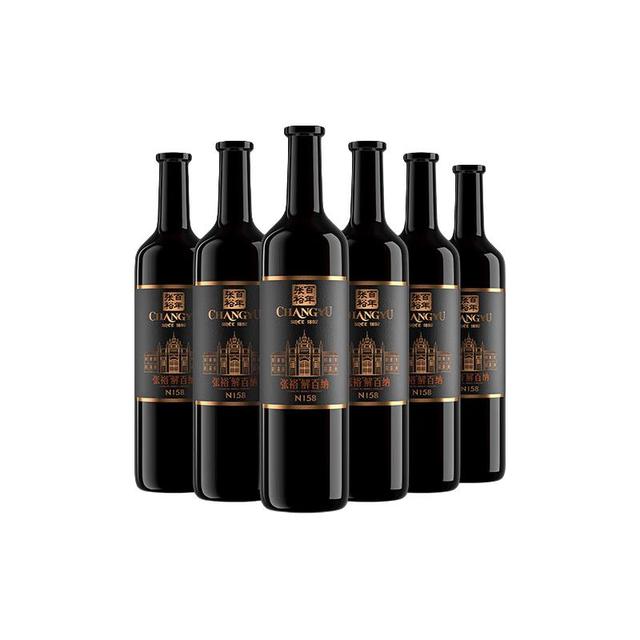 张裕 第九代N158 特选解百纳蛇龙珠干红葡萄酒 750ml×6