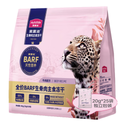 麦富迪 猫粮 barf生骨肉主食冻干成猫幼猫全猫种通用无谷冻干猫粮  牛肉配方500g