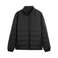 冬季GXG男士短款立领轻薄鹅绒休闲羽绒服男