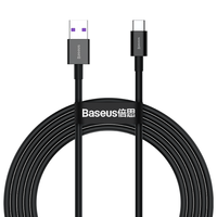 倍思 Type-c快充数据线66W适用华为小米三星手机充电线mate40p充电器 1m