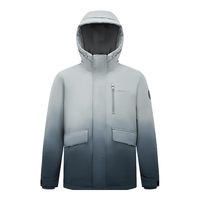 波司登(BOSIDENG)春秋羽绒服男士厚款连帽防风保暖短款外套B30145111 苍灰渐变9M34 175/92A