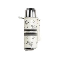 GERM 栀子花保温杯咖啡杯男女士大容量钢吸管水杯吸管杯316不锈钢杯子 栀子花带茶漏 700ml