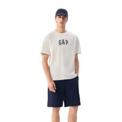 Gap 男女装春季纯棉印花logo短袖T恤基础款宽松上衣