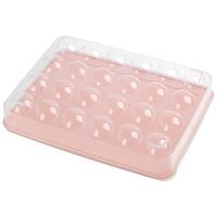 振兴24格鸡蛋保鲜盒带盖 可叠加冰箱冷藏鸡蛋托放鸡蛋收纳箱 北欧绿