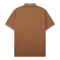 卡宾男装休闲POLO衫夏季款纯棉短袖上衣舒适通勤B 咖啡色65 48