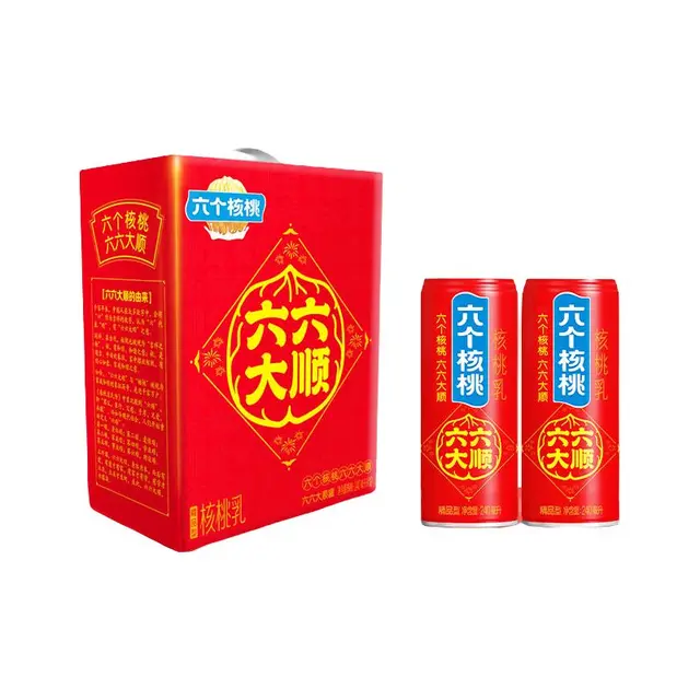 六个核桃 六六大顺罐精品型240ml*12罐整箱