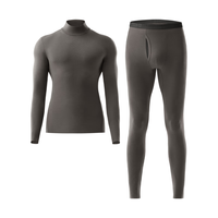 蕉内轻热皮501+男女士保暖内衣套装秋衣秋裤秋冬多领型 【高领】山川褐-男士 XXXL