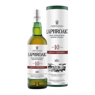 今日必买：LAPHROAIG 雪莉版 单一麦芽苏格兰威士忌  苏格兰艾雷岛 49.9%vol 盒装 700ml 10年 1瓶