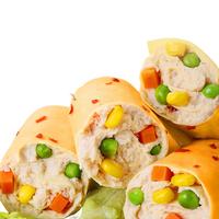 优形（ishape）鸡胸肉豆皮卷减脂代餐轻零食品豆皮卷即食便捷零食蔬菜卷豆干 鸡胸肉豆皮卷香辣味50g*8袋400g