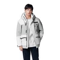 森马 Semir长光卫星联名羽绒服男三防宽松连帽外套撞色拼接户外风冬装潮
