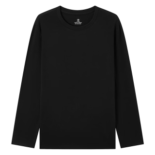 今日必买：京东京造 40支长绒棉 5A抗菌圆领卫衣打底衫 双色可选