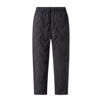 雪中飞 SNOWFLYING秋冬男士羽绒裤加厚保暖休闲长裤 黑色 185/88A(XXL)
