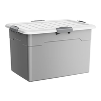 Joybos 佳帮手 收纳箱大号衣服整理箱储物箱衣物棉被搬家打包玩具收纳塑料箱子 星空灰-超能装