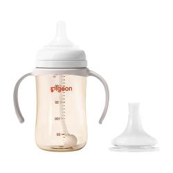 贝亲 igeon 贝亲 奶嘴  自然离乳PPSU重力球吸管杯