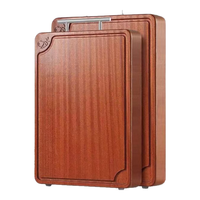 好管家菜板实木砧板家用切菜板乌檀木整木耐剁骨加厚案板擀面揉面板 【抗菌率99%整木】40*28*3.0cm