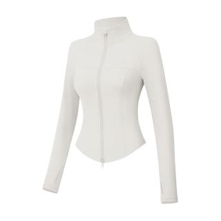 VVC 防晒衣502UV女修身小蛮腰防晒服防紫外线立领透气外套DDK 烟白色 L