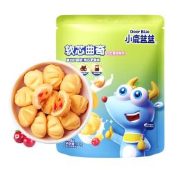 小鹿蓝蓝 软心曲奇 儿童饼干  牛奶蔓越莓味 100g 100g