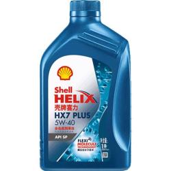 壳牌 全合成汽机油 汽车发动润滑HX7 Plus 5W-40 SP 1L