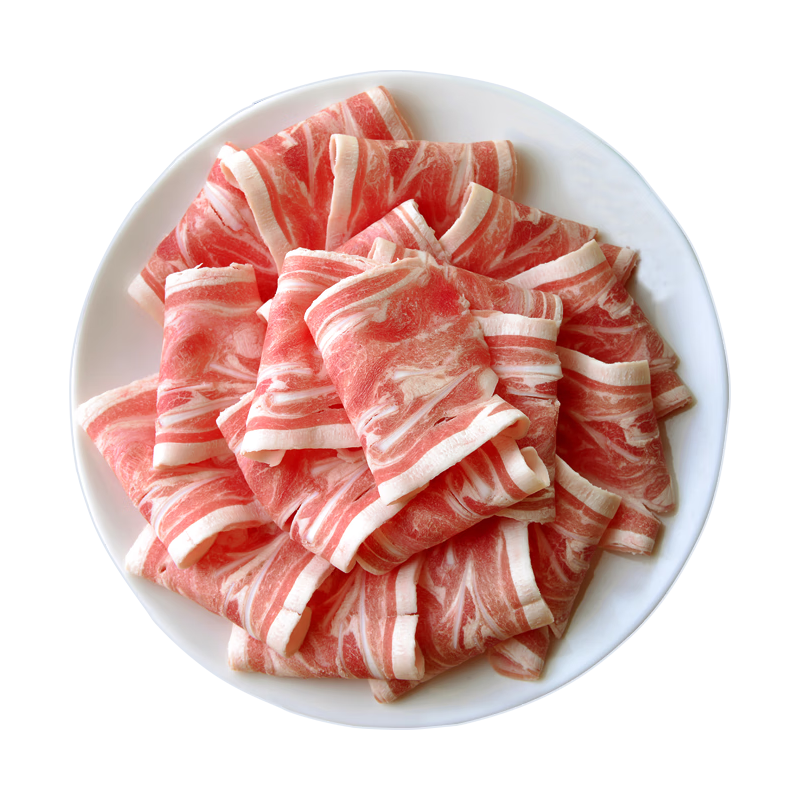 大庄园 原切羔羊肉片 1kg*2