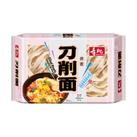 SAU TAO 寿桃牌 AU TAO 寿桃牌 寿桃非油炸荞麦刀削面6个装宽面条挂面油泼面烩面低脂方便速食400g/包