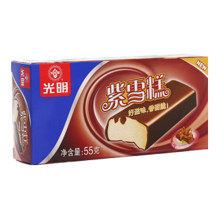 光明 牌紫雪糕55g*6支 经典回味香草巧克力脆皮冷饮 冰淇淋家庭装