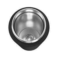 哈尔斯保温杯大容量男士女高档泡茶杯304不锈钢茶水分离便携商务水杯子 黑色 430ml