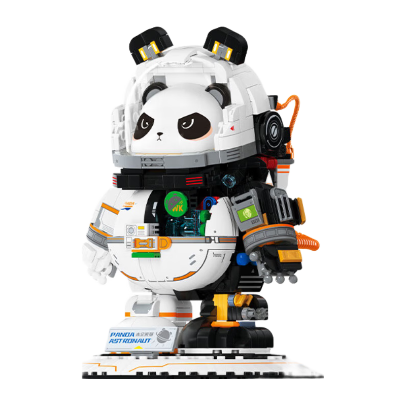 WeKKi 未及科技馆系列506503 太空熊猫半机甲宇航员熊猫积木【报价价格